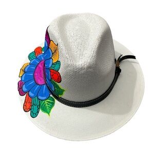 Panama Hats Customized Mexican Hand Painted Hat